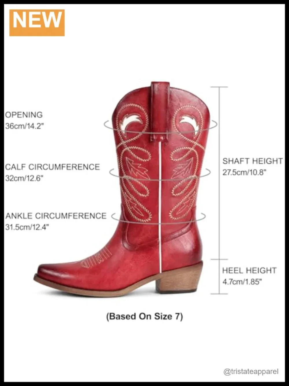Womens Cowboy Boots Mid Calf Pointed Toe Western Embroidery Faux Leather